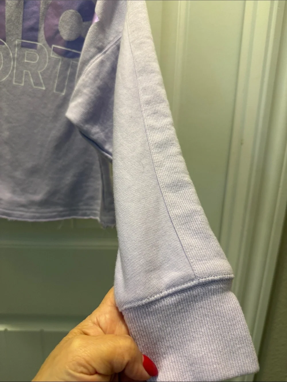 Girls Justice Sport Lavender Logo Cropped Sweatshirt (14/16)